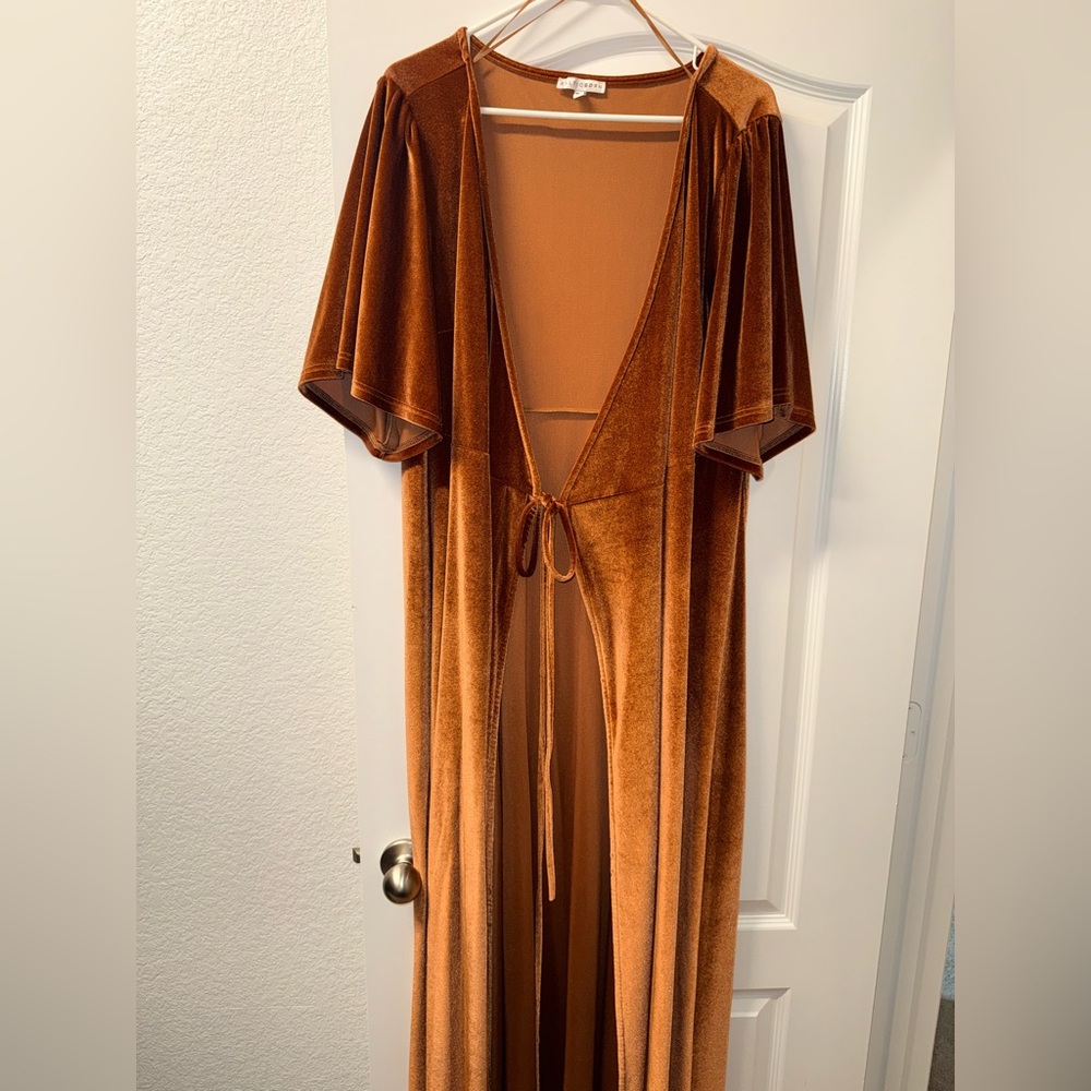 Baltic Born Rust Velvet Kimono